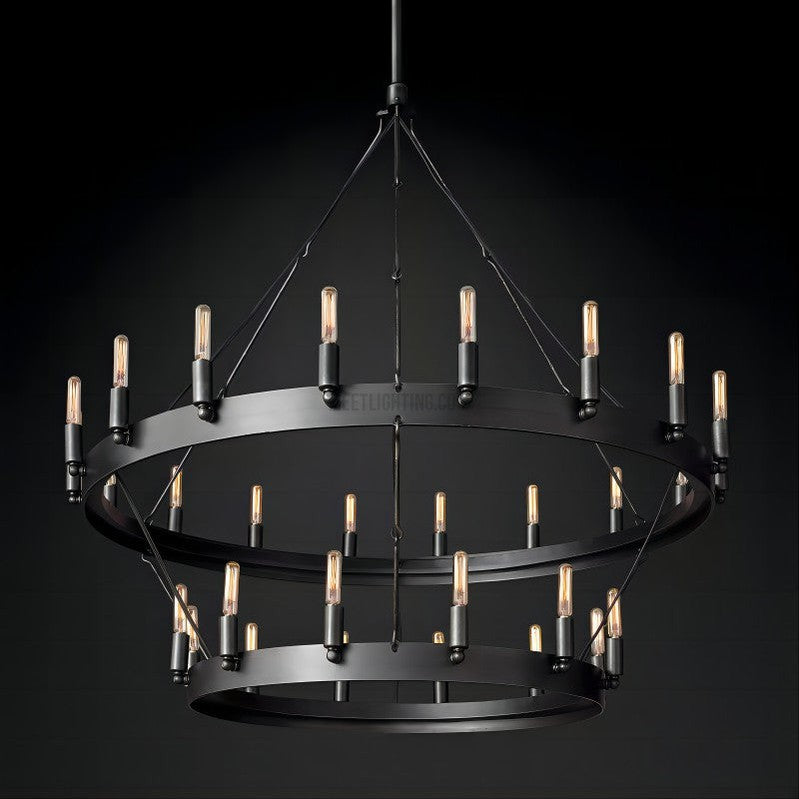 Camino Vintage Filament 2-tier Chandelier-MEET LIGHTING