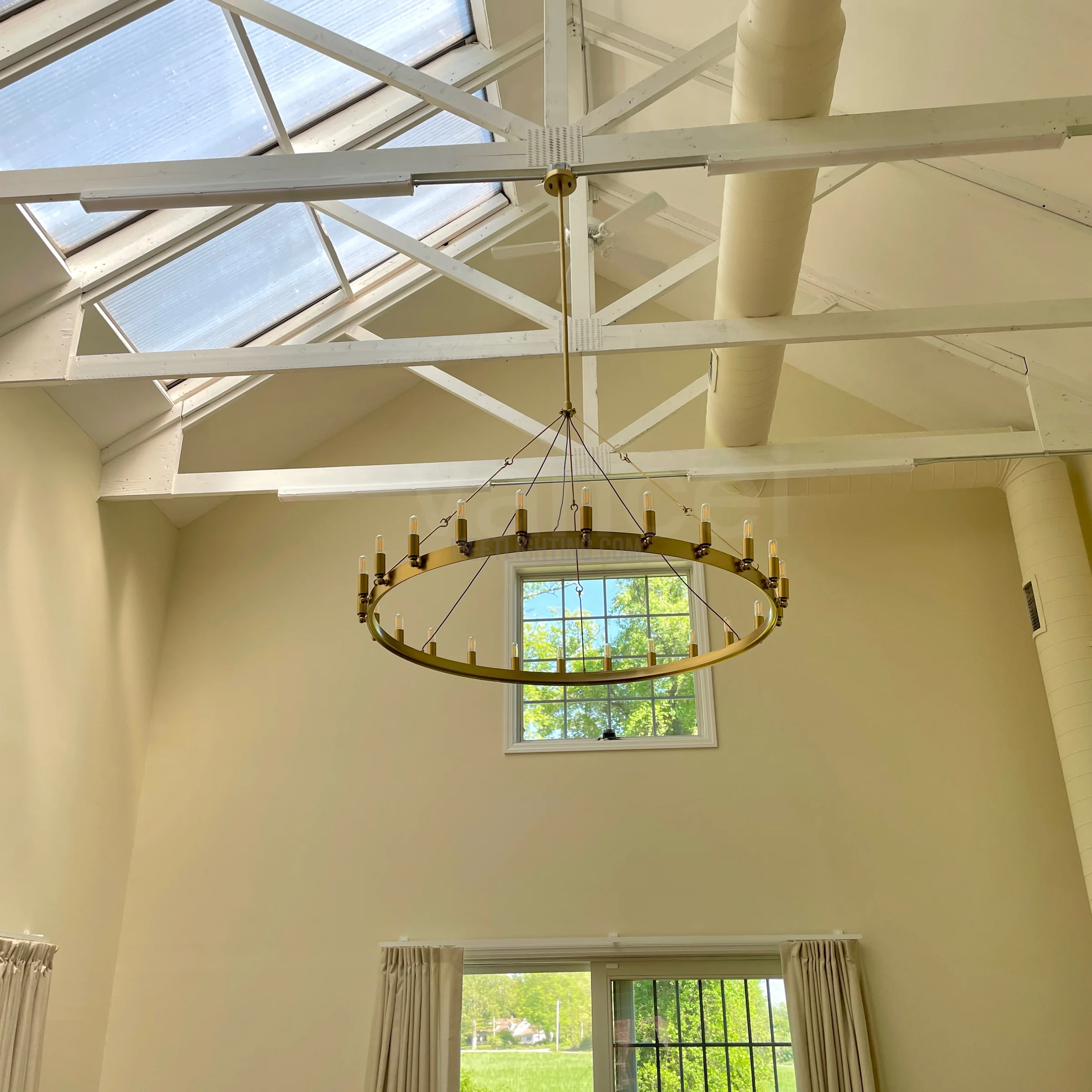 Camino Vintage Filament Round Chandelier-MEET LIGHTING