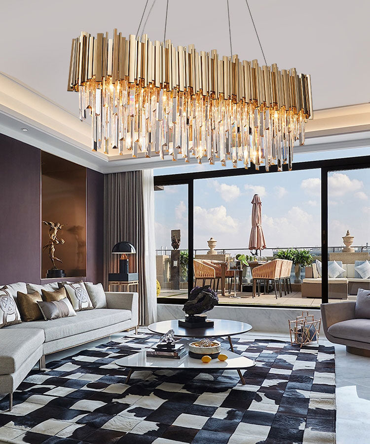 Candi Crystal Chandelier for Dining Room-MEET LIGHTING