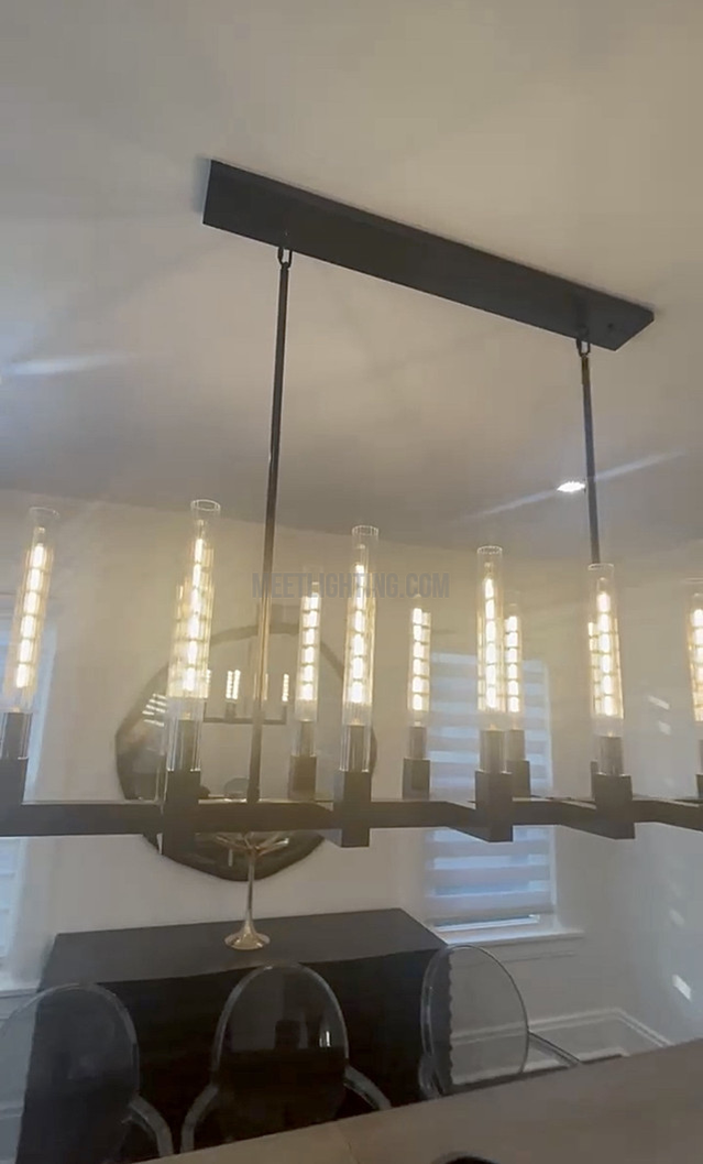 Cannele Linear Chandelier 67"-MEET LIGHTING