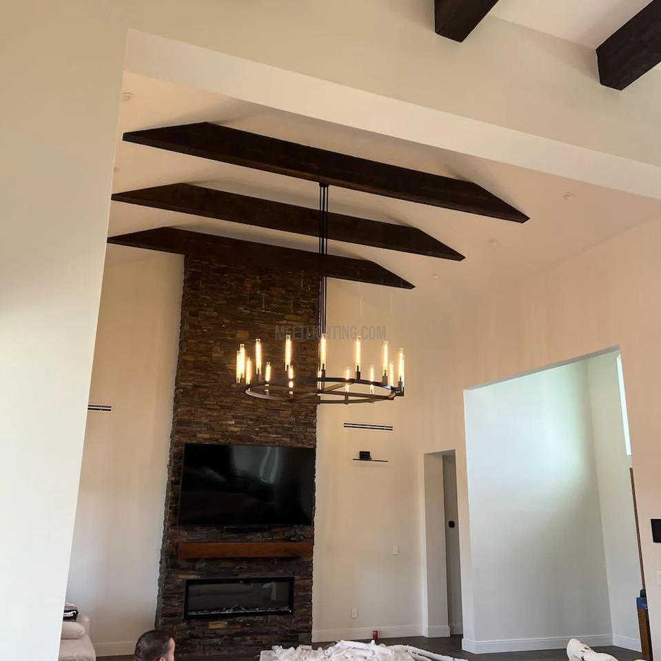 Cannele Round Chandelier 36"-MEET LIGHTING