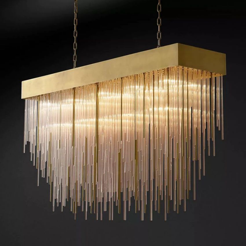 Casocada Rectangular Chandelier 54"