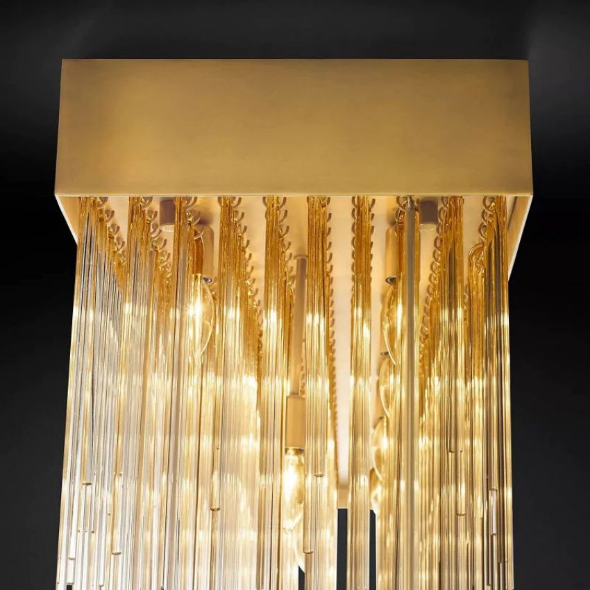 Casocada Rectangular Chandelier 54"