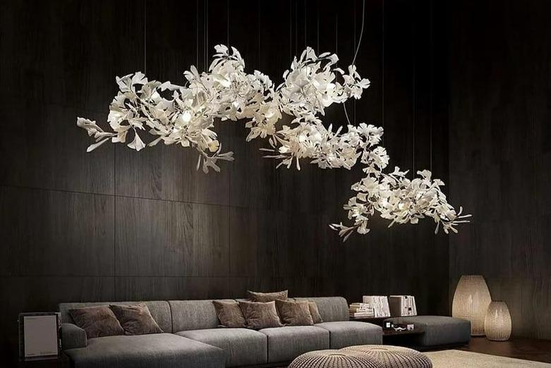Ceramic Branch Chandelier-MEET LIGHTING