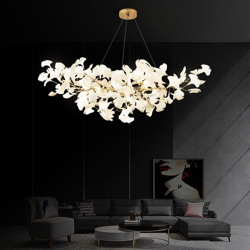 Ceramic Ginkgo Modern Chandelier-MEET LIGHTING