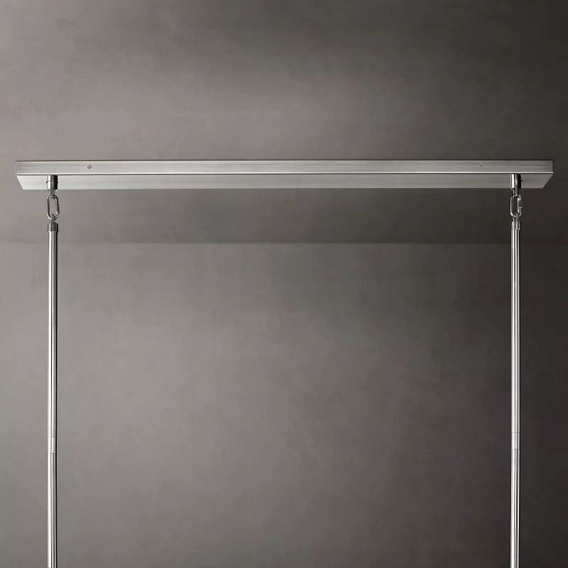 Chiaray Clear Glass Tiered Rectangular Chandelier 54''