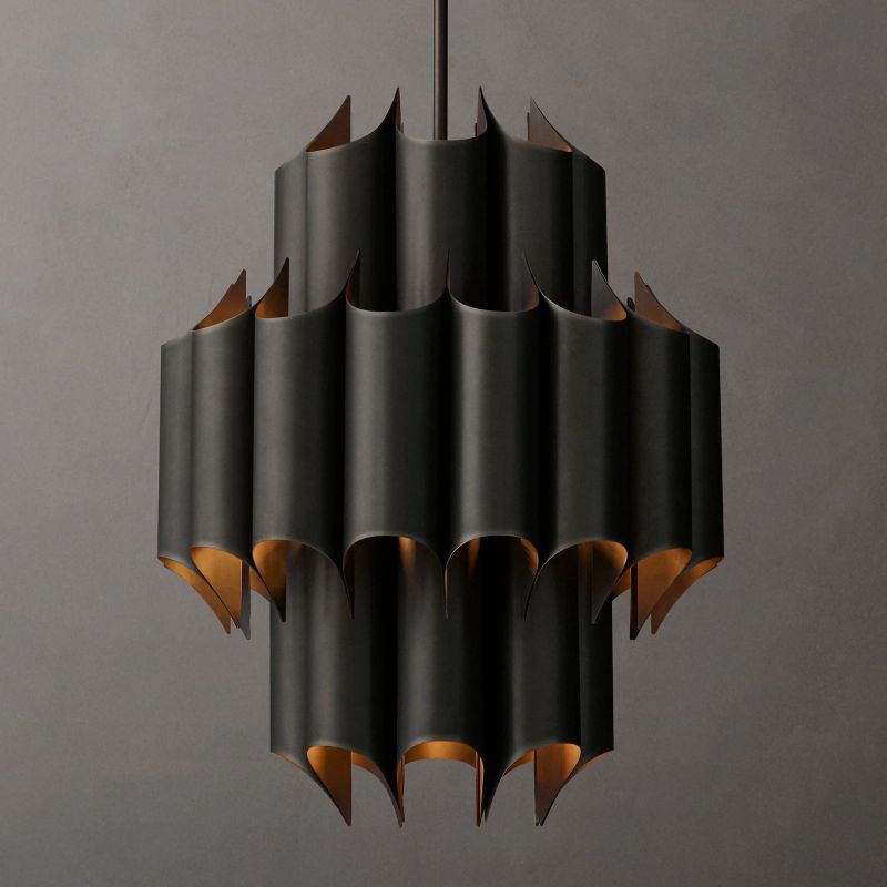 Chasel Brass Chandelier 24"-MEET LIGHTING