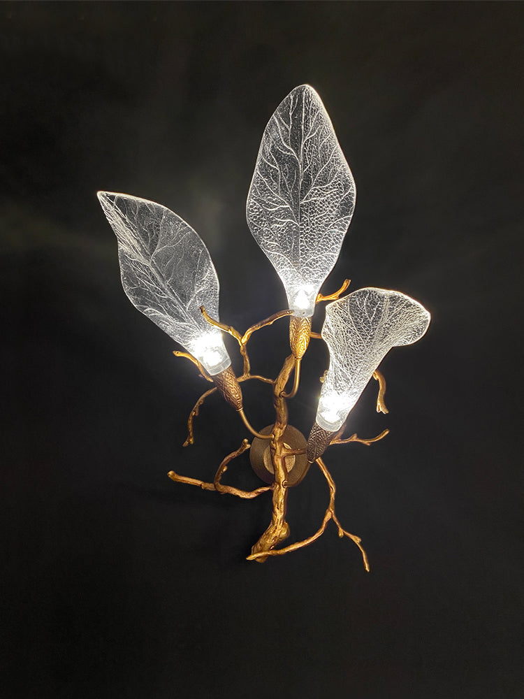 Contemporary Brass Wall Sconce-Meet Lighting