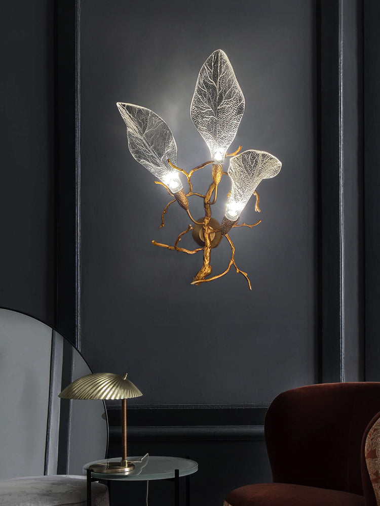 Contemporary Brass Wall Sconce-Meet Lighting