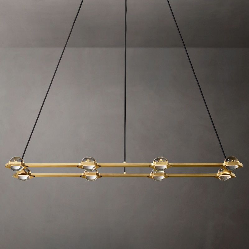 Ecbatant Rectangular Chandelier-MEET LIGHTING