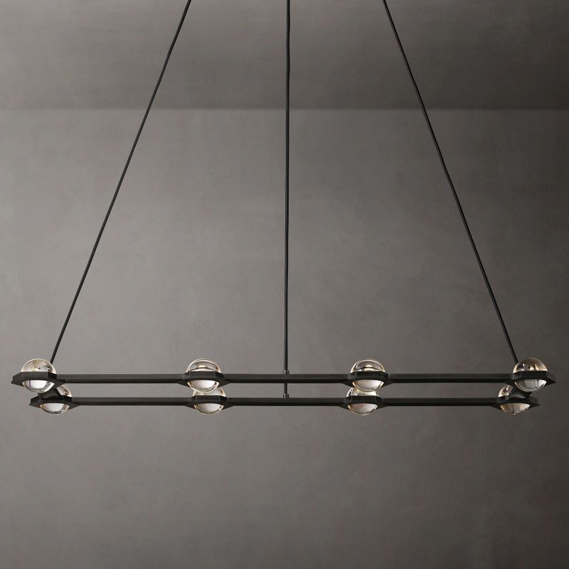 Ecbatant Rectangular Chandelier-MEET LIGHTING