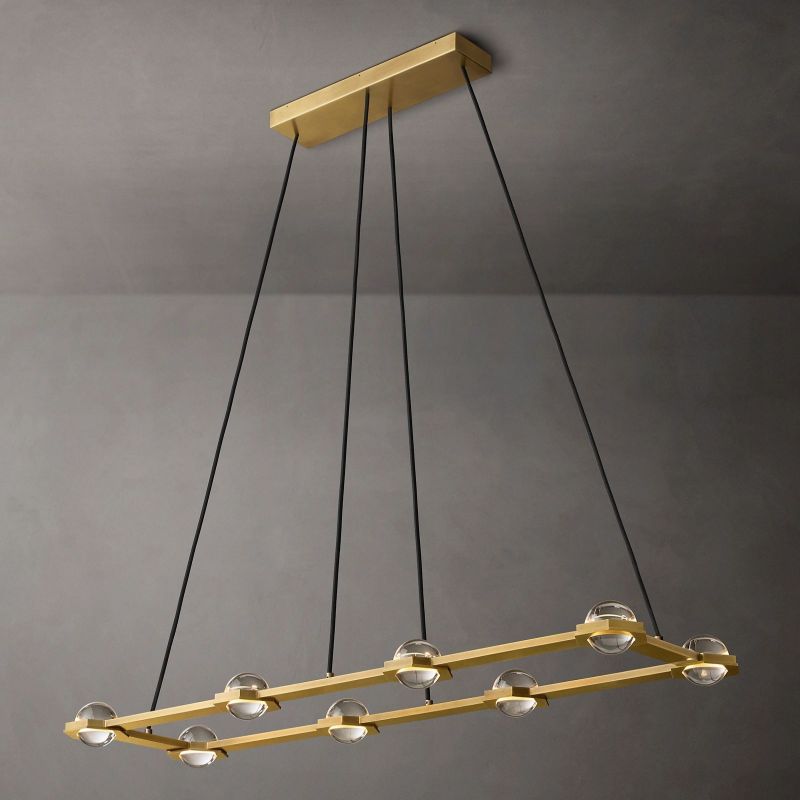 Ecbatant Rectangular Chandelier-MEET LIGHTING