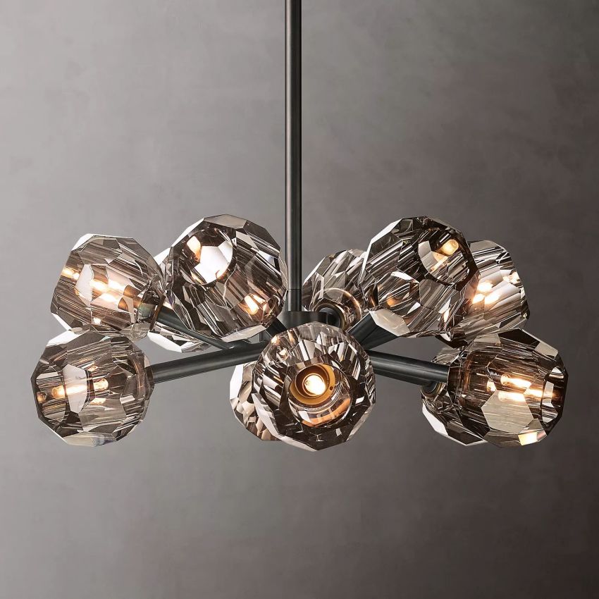 Boule Round Chandelier-MEET LIGHTING