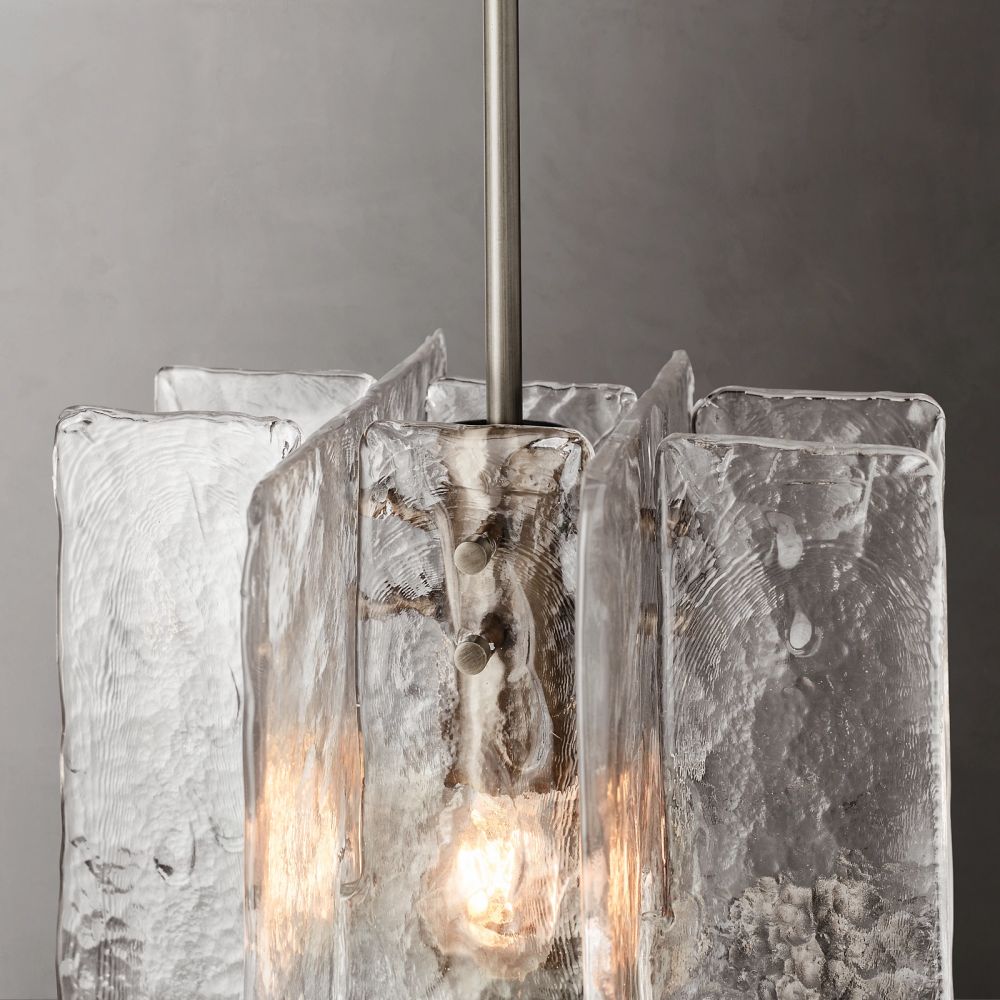 Lattic Clear Glass Pendant Light