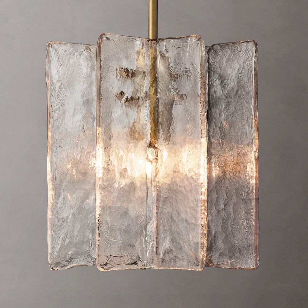 Lattic Clear Glass Pendant Light