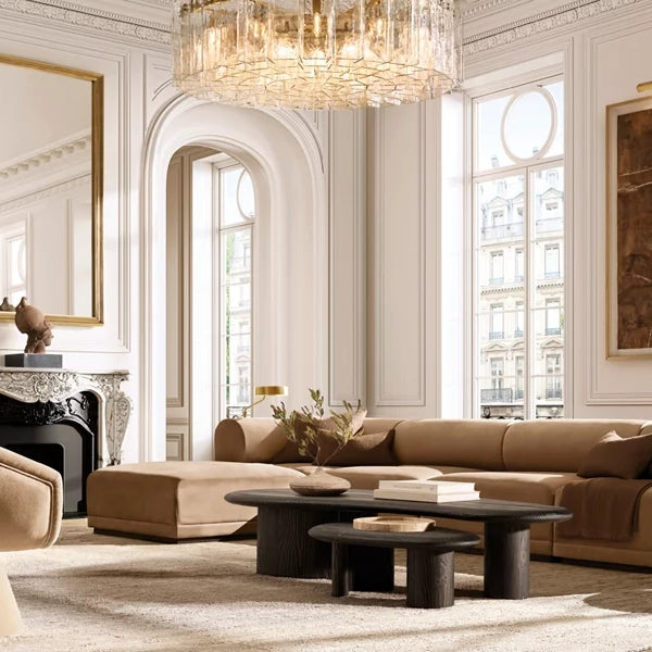 Lattic Clear Glass Round Chandelier 48"-MEET LIGHTING