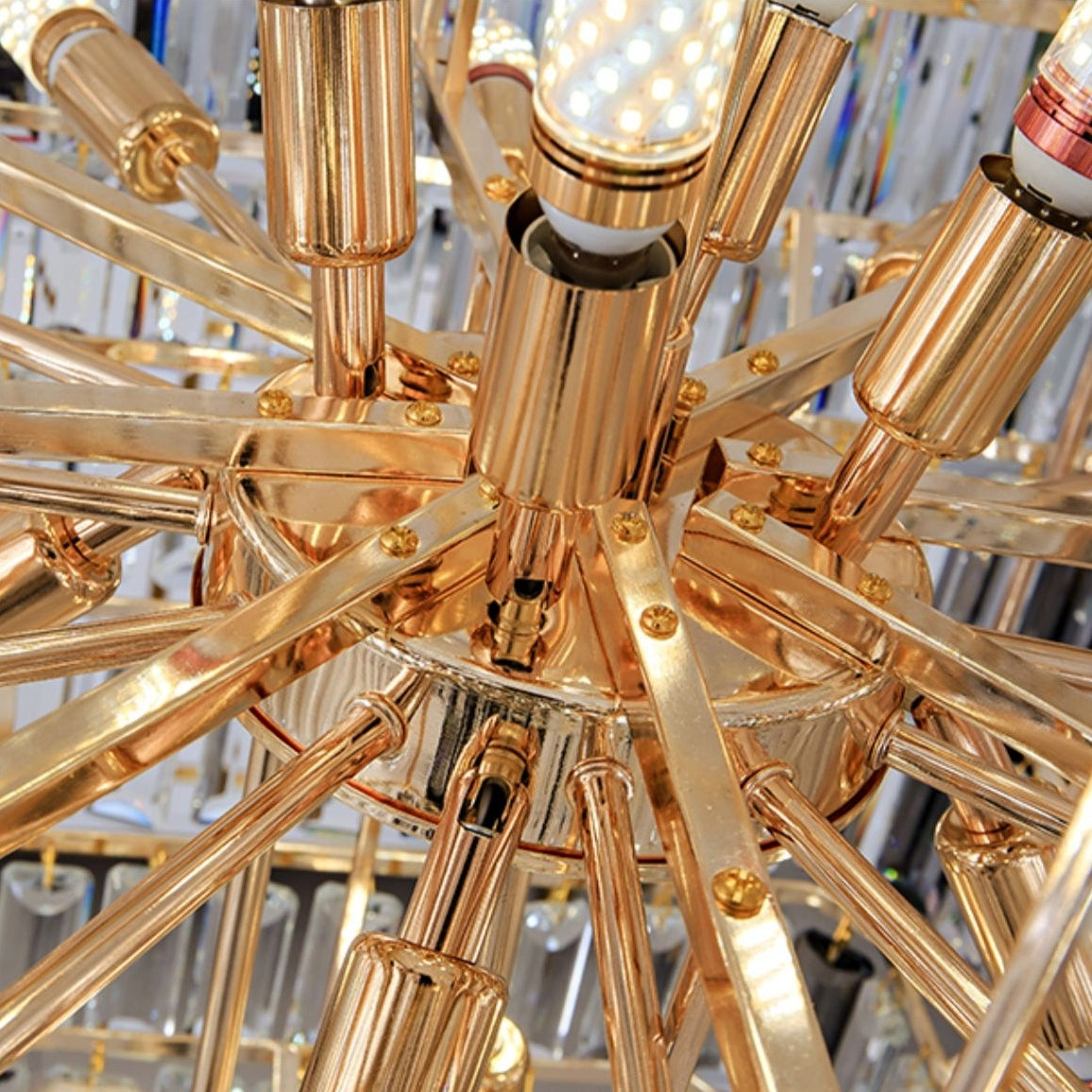 Extra Large Vertical Crystal Staircase Chandelier Foyer Ceiling Light Fixture in Gray/Amber Brim-MEET LIGHTING