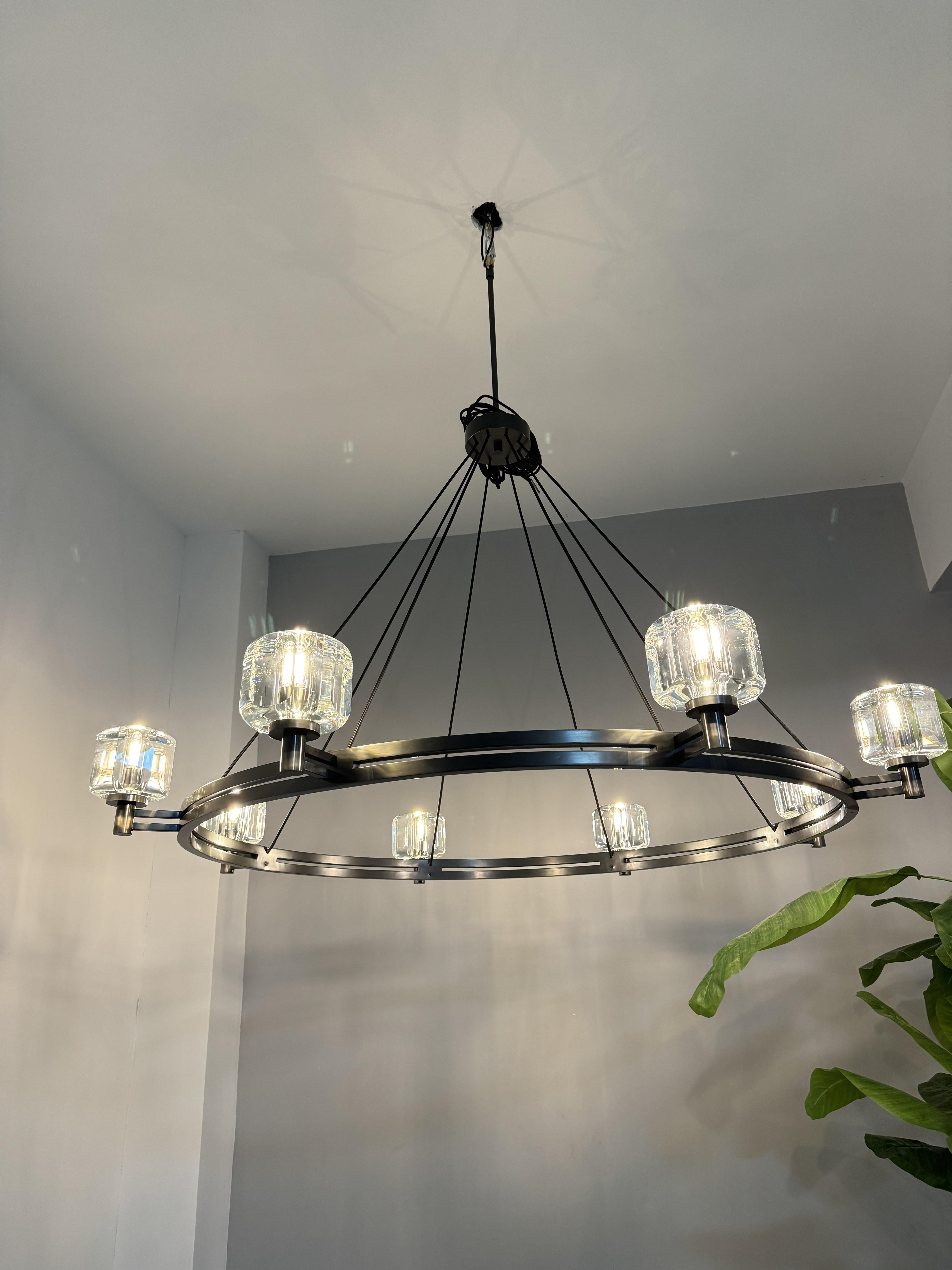 Demart Double Round Chandelier 48"-MEET LIGHTING