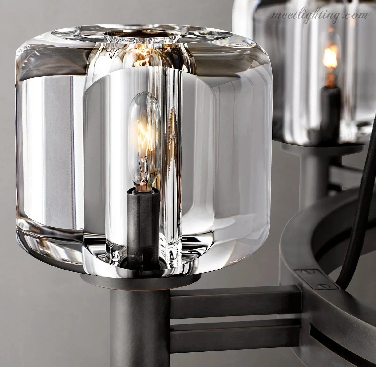 Demart Round Chandelier 36" for Living Room, Bedroom, Dining Table-MEET LIGHTING