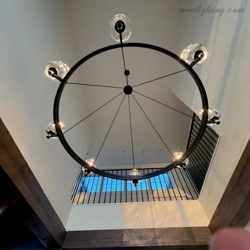 Demart Round Chandelier 60" for Living Room, Bedroom, Dining Table-MEET LIGHTING