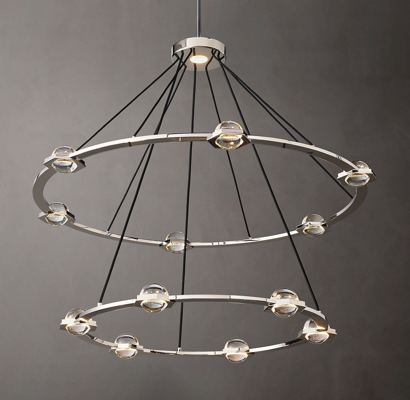 Ecbatant 2-Tier Round Chandelier 48"-MEET LIGHTING