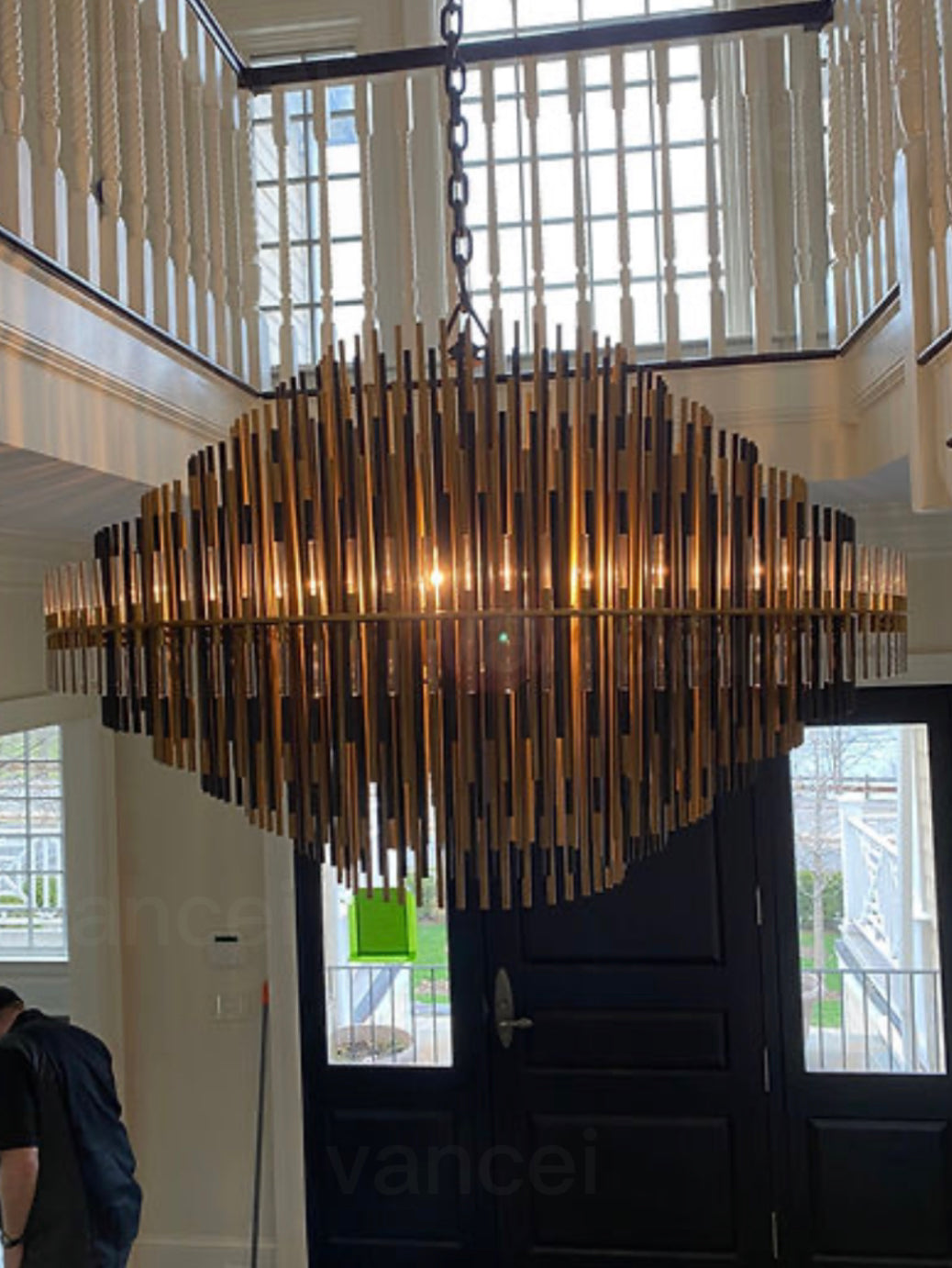 Emily Industrial Wind Round Chandelier 24" 32" 42"-MEET LIGHTING