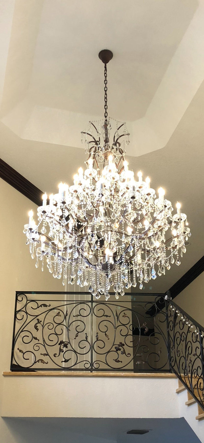 Empire Maria Theresa Crystal Chandelier 60” /50-LIGHT-MEET LIGHTING