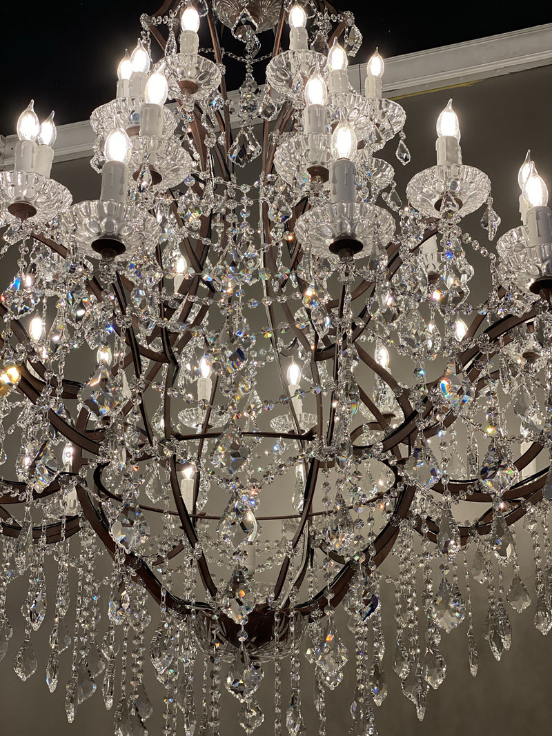 Empire Maria Theresa Crystal Chandelier 60” /50-LIGHT-MEET LIGHTING