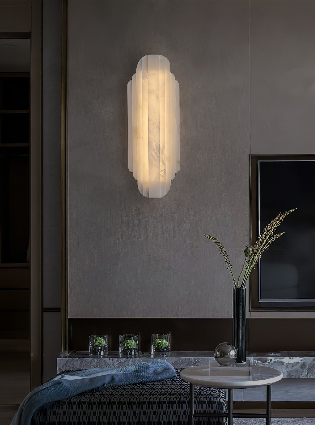 Estelle Alabaster Wall Sconce by Meetlighting