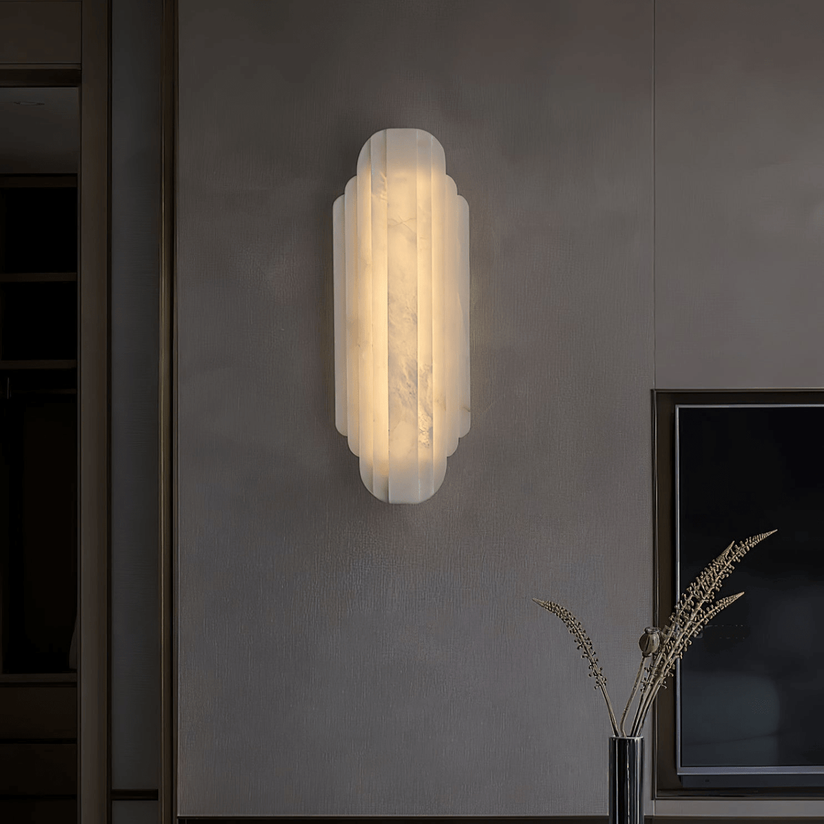 Estelle Alabaster Wall Sconce by Meetlighting