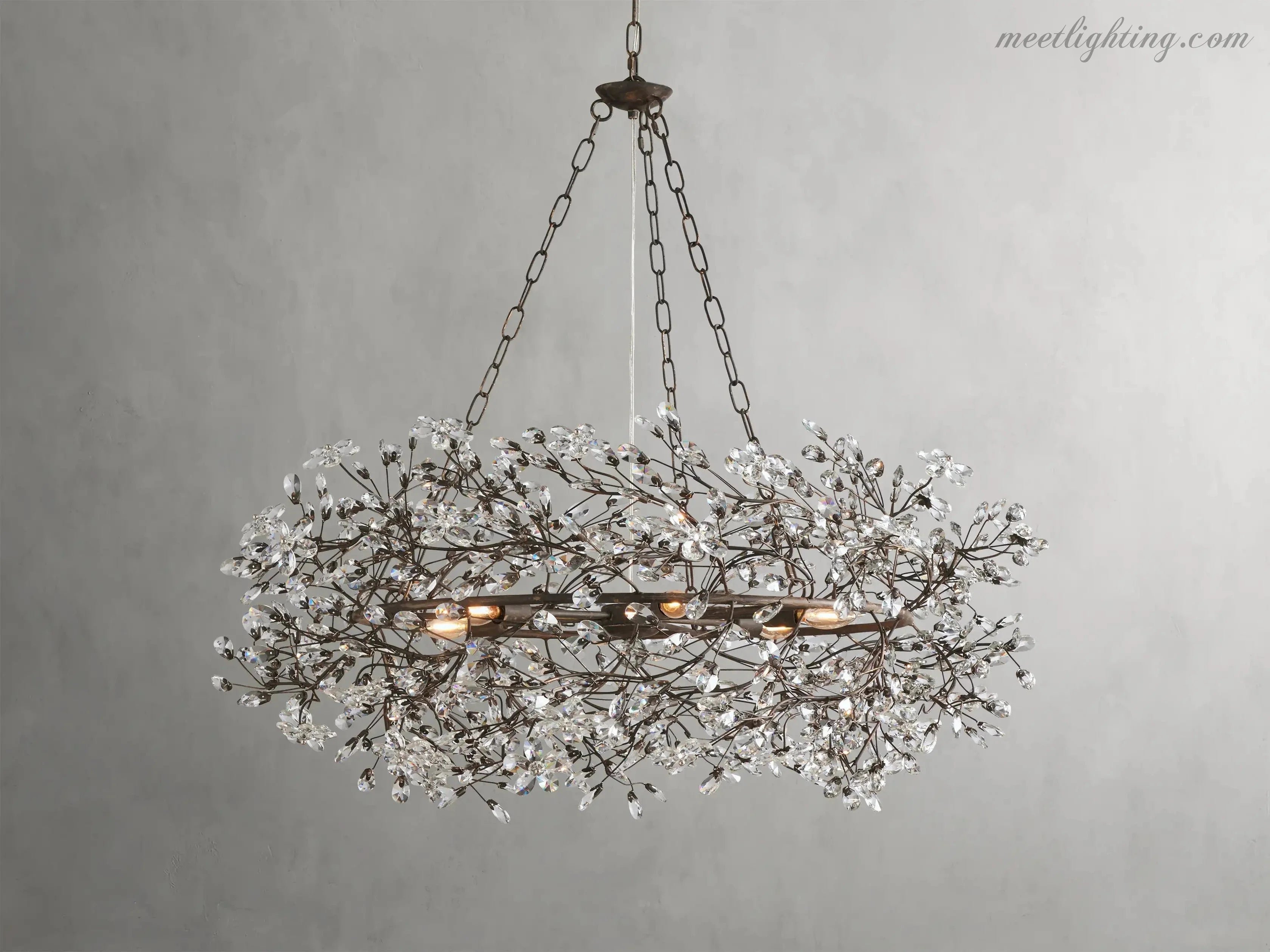 Fiore Crown Chandelier-MEET LIGHTING