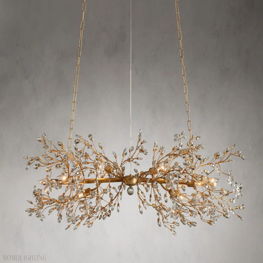 Fiore Linear Chandelier 43"W 68"W-Momo Lighting