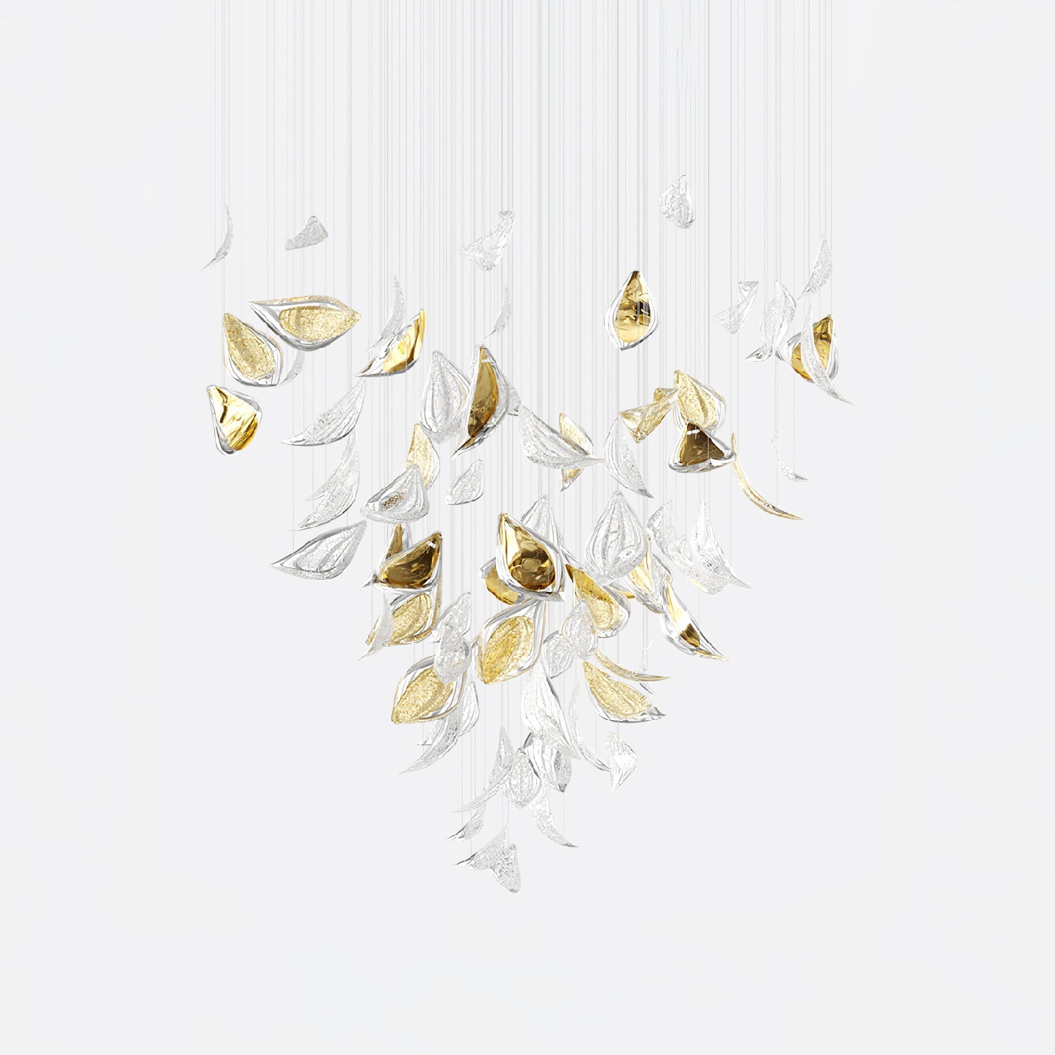 Floating Leaves Chandelier-MEET LIGHTING