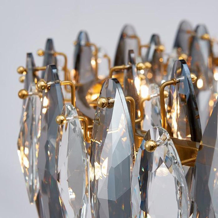 Flor Crystal Round Chandelier-MEET LIGHTING