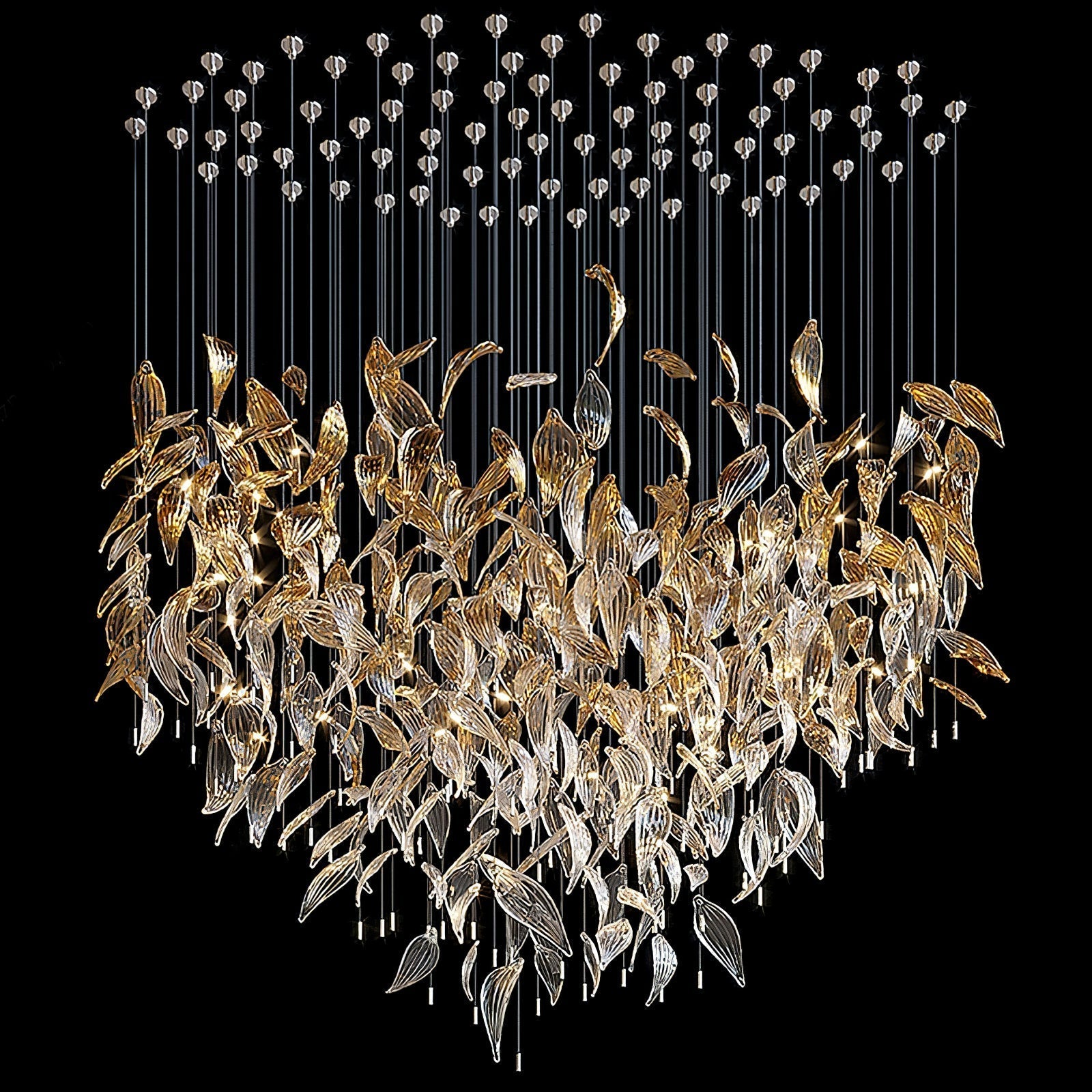 Fluttering Leaves Chandelier-MEET LIGHTING