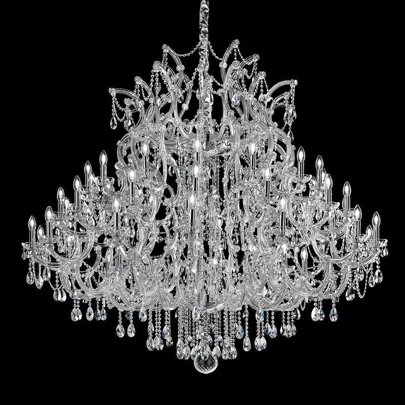 Four layers crystal Chandelier maria theresa style