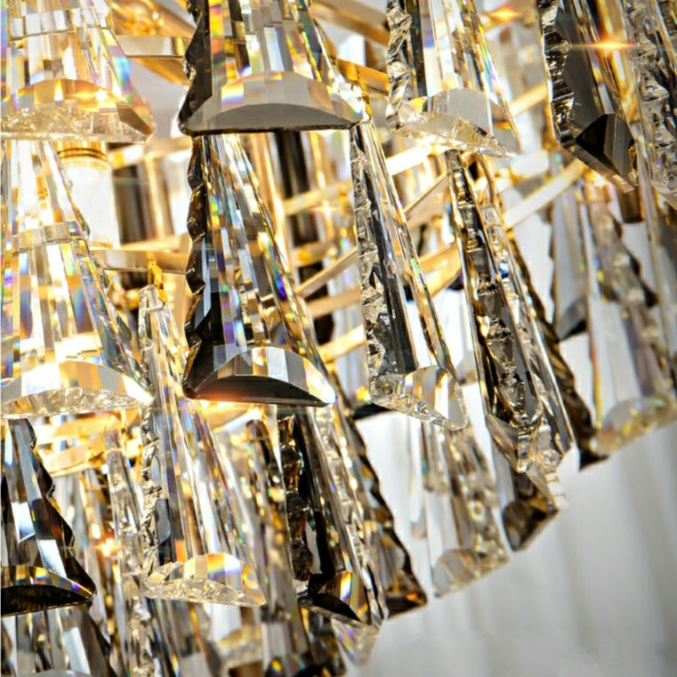 Foyer 3 Layers Extra Large Crystal Chandelier for Living Room Staircase Ceiling Lighting Fixture-MEET LIGHTING