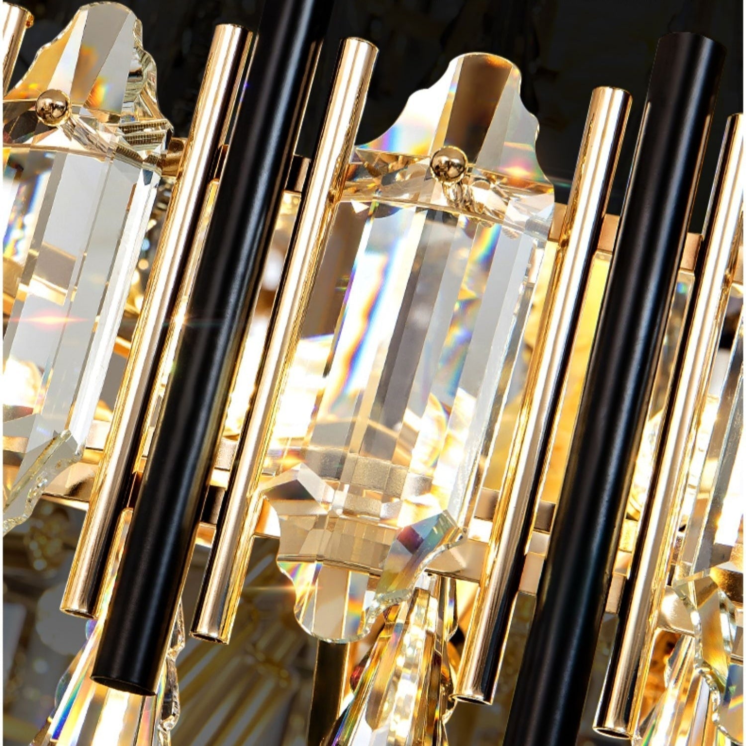 Foyer 3 Layers Extra Large Crystal Chandelier for Living Room Staircase Ceiling Lighting Fixture-MEET LIGHTING