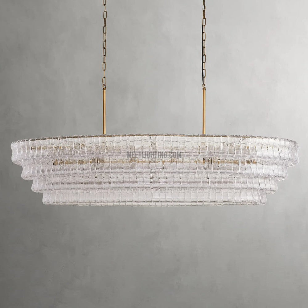 Ghiaccio Oval Chandelier 54" 65"-MEET LIGHTING