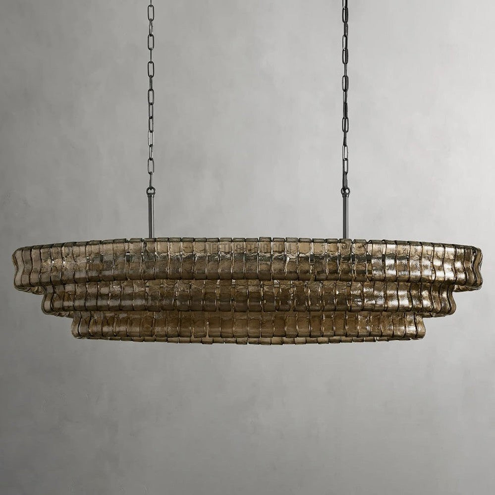 Ghiaccio Oval Chandelier 54" 65"-MEET LIGHTING