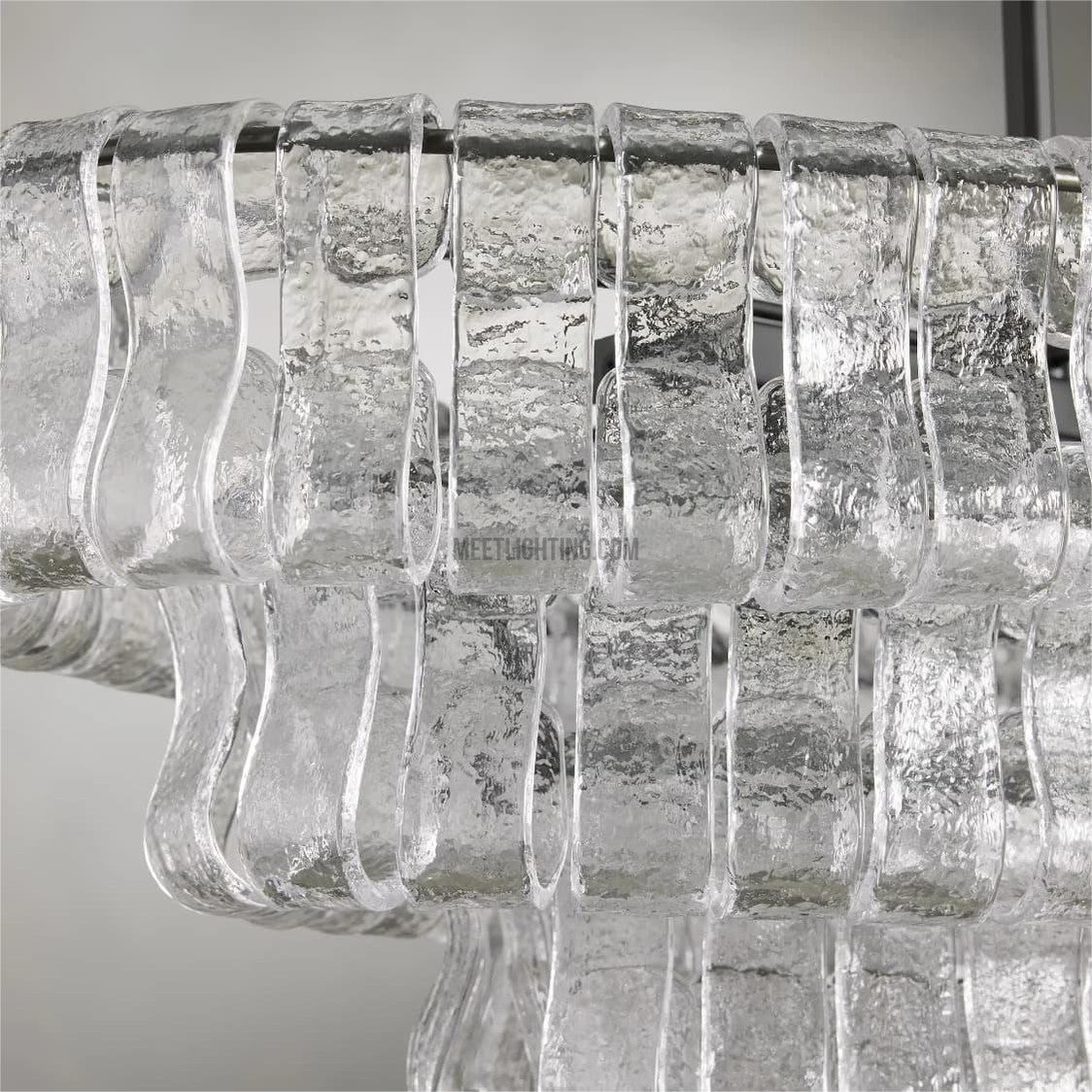 Ghiaccio Oval Chandelier 54" 65"-MEET LIGHTING