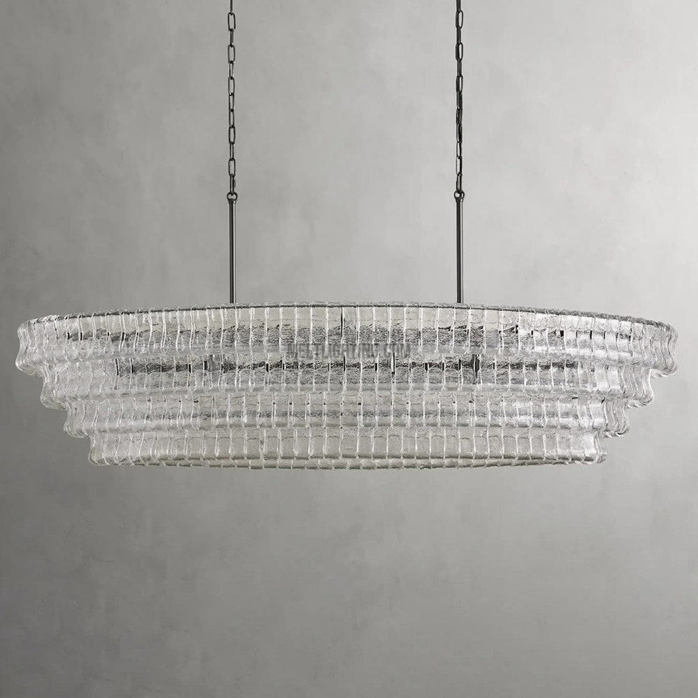 Ghiaccio Oval Chandelier 54" 65"-MEET LIGHTING