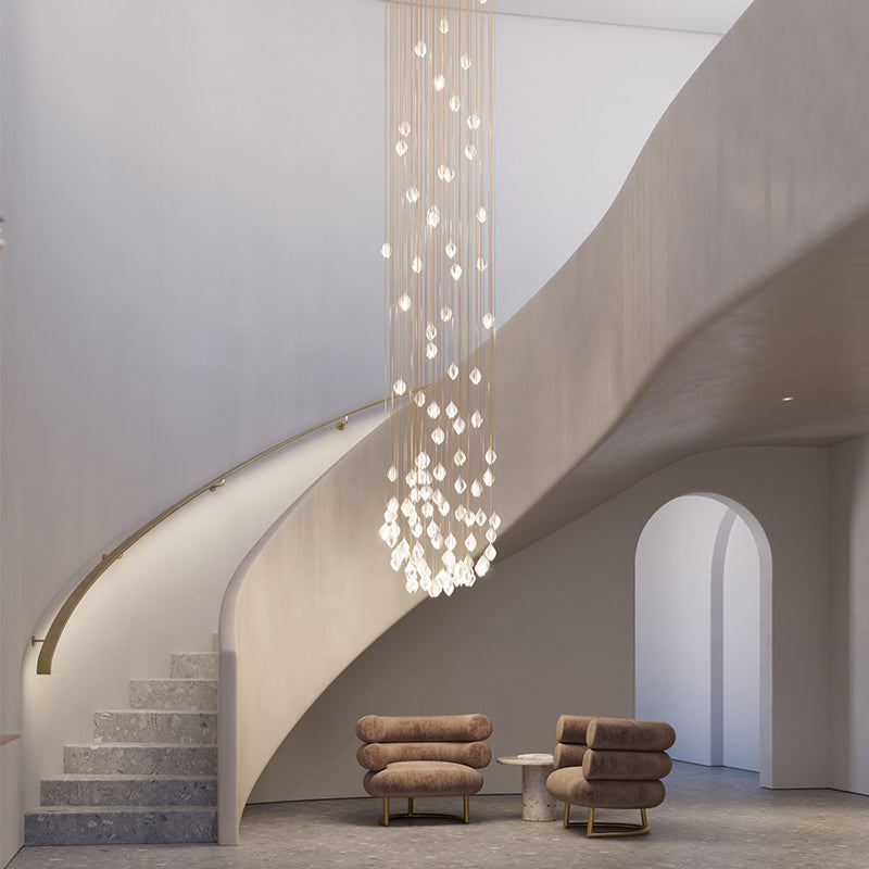 Grand Nordic Magnolia Blossom Ceramic Pendant Chandelier-MEET LIGHTING