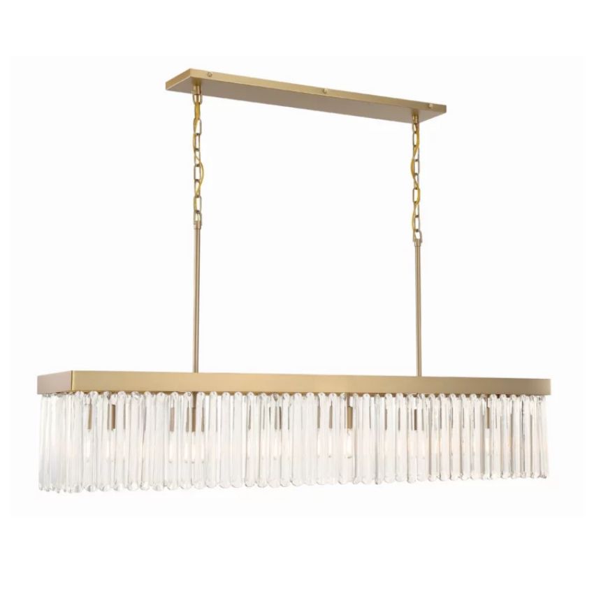 Grant Rectangle Chandelier-MEET LIGHTING