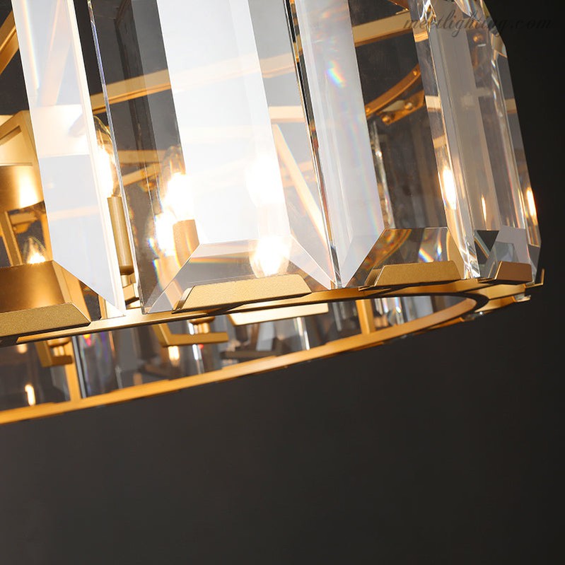 Harlow Crystal Round Chandelier 43"-MEET LIGHTING