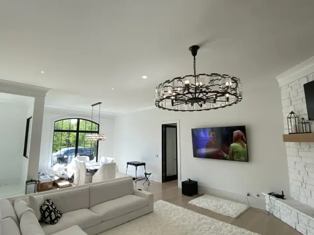 Harlow Crystal Round Chandelier 43"-MEET LIGHTING