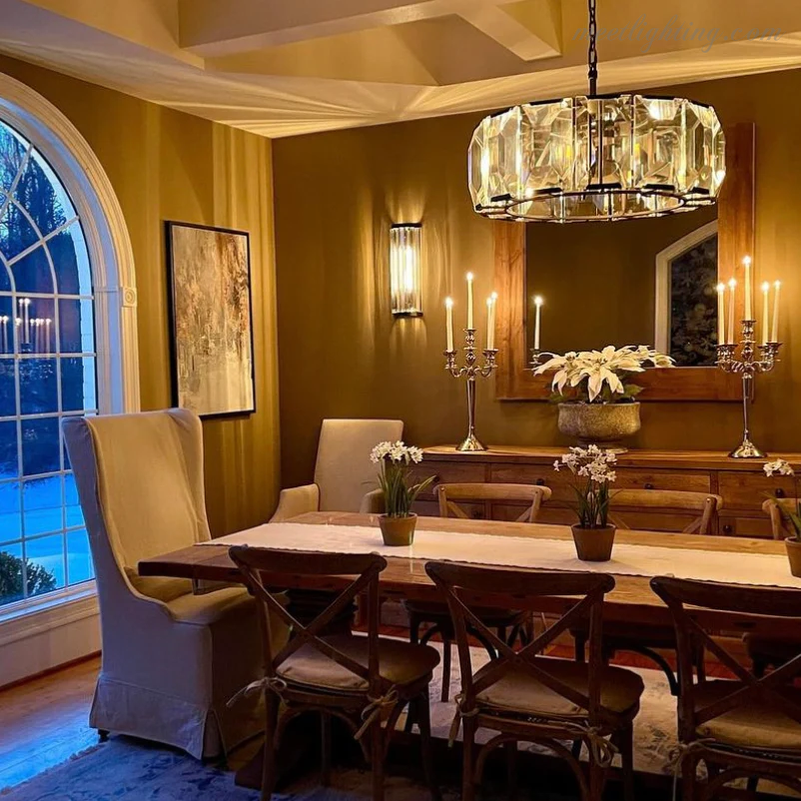 Harlow Crystal Round Chandelier 60"-MEET LIGHTING