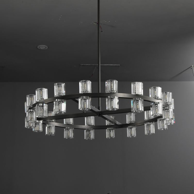 Arcachon Crystal Round Chandelier 48"-MEET LIGHTING