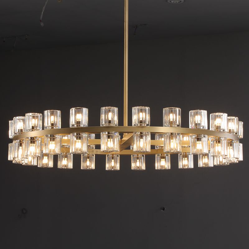 Arcachon Crystal Round Chandelier 48"-MEET LIGHTING