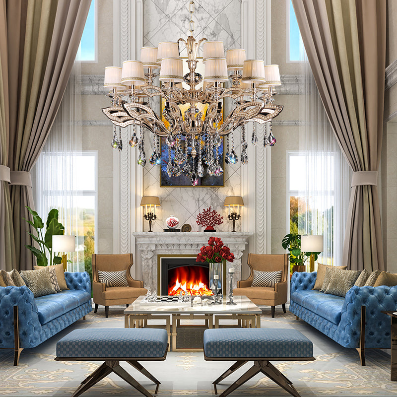 Maria Crystal Classic Chandelier 44" 18 Lights - Meet Lighting